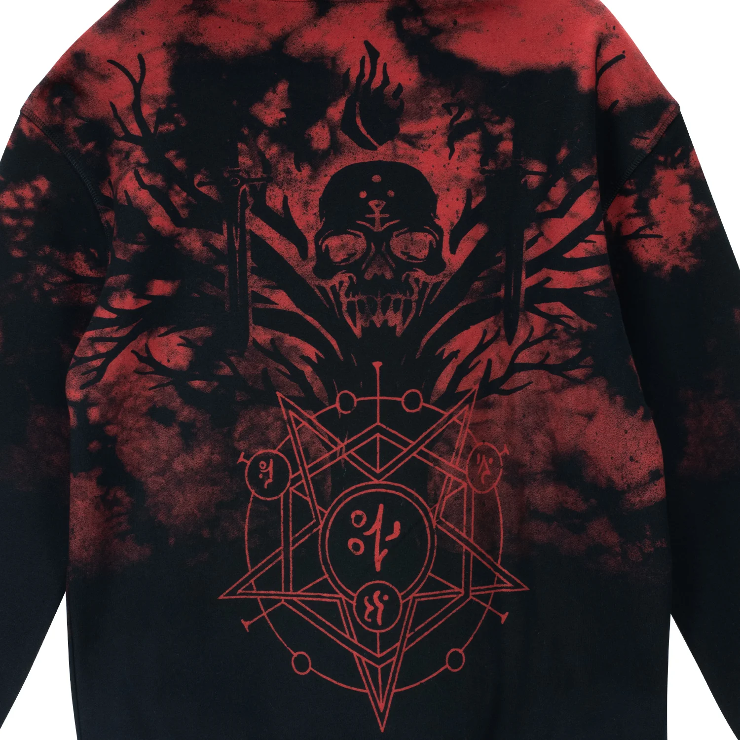 Diablo IV Black Tie-Dye Pullover Hoodie - Image 5