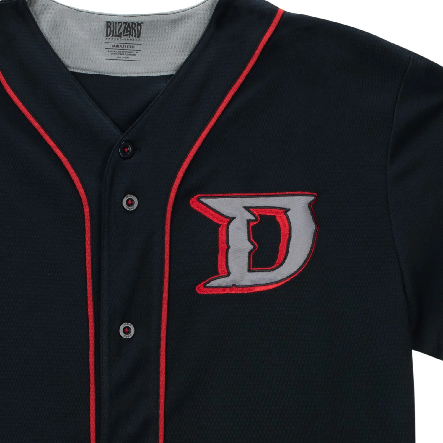 Diablo IV Black Baseball Jersey - Image 3