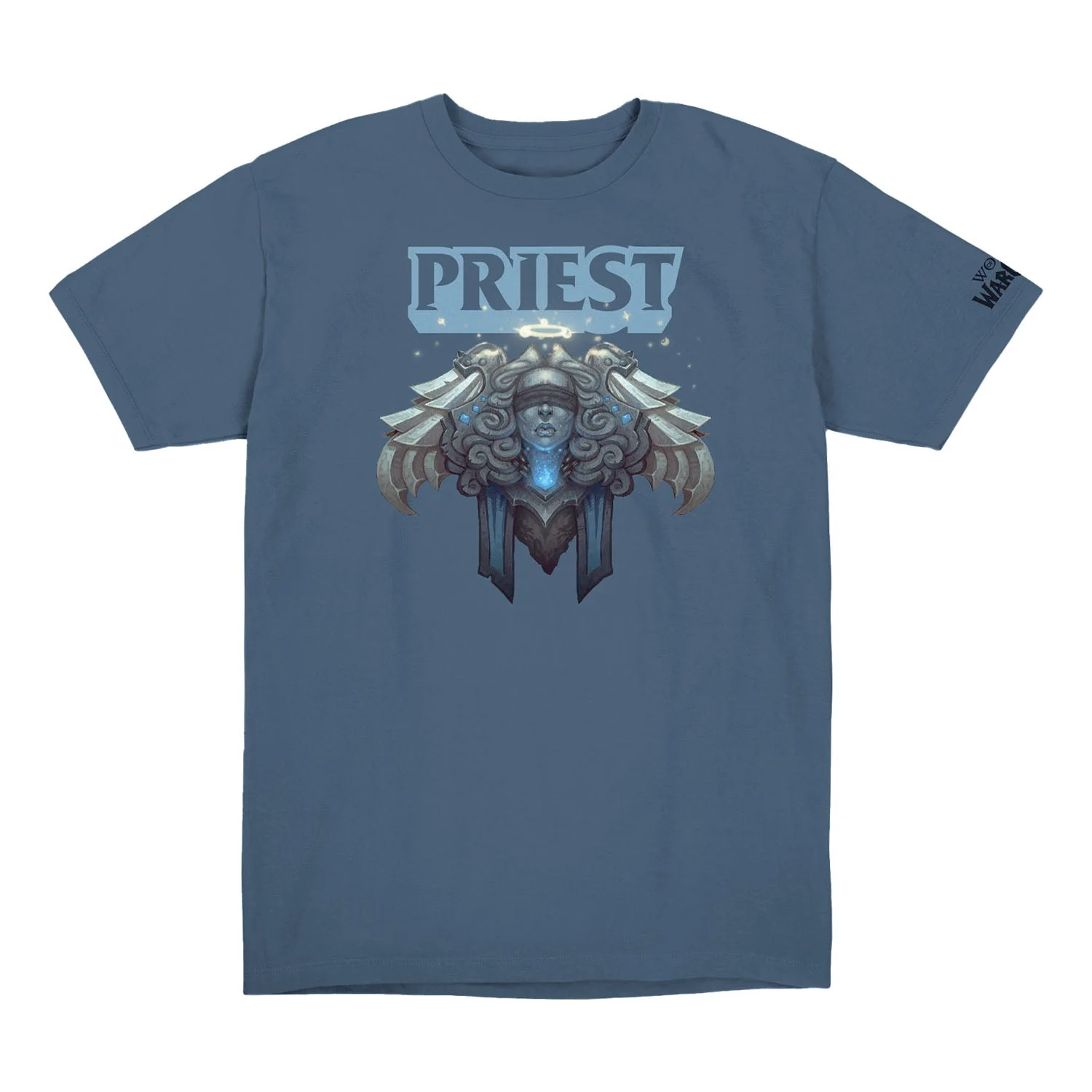 World of Warcraft Priest Crest Blue T-Shirt